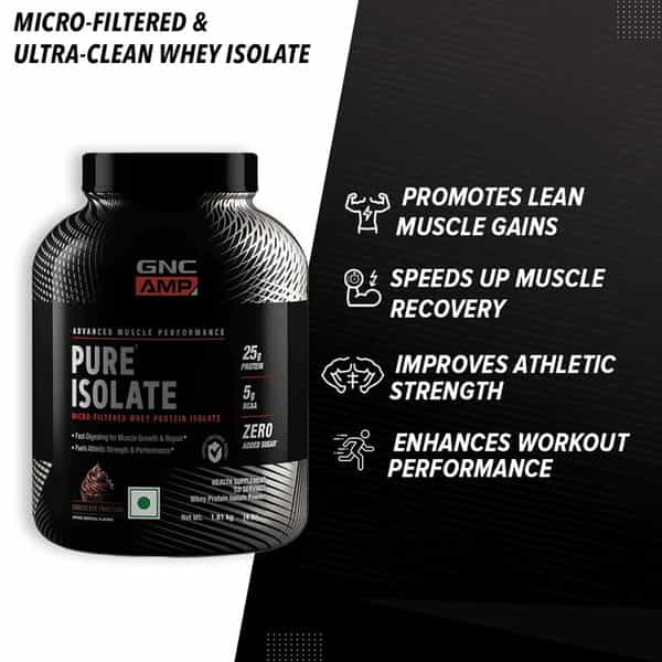 Gnc Amp Pure Isolate | Advanced Muscle Performance (Chocolate | 4 Lbs)