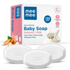 Mee Mee Gentle Baby Soap | Dermatologist Tested | Tear-Free Formula | Paraben Free - 75G (Pack Of 3)