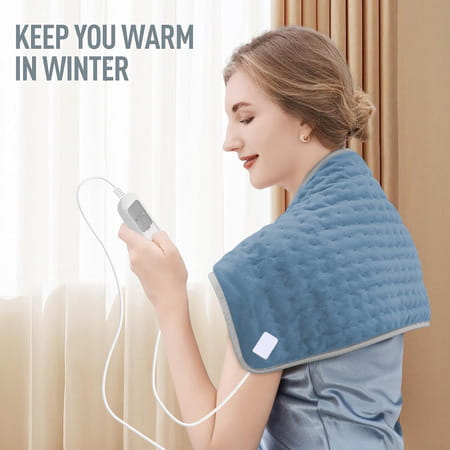 Addmax Orthopaedic Heating Pad - Xl Size Electric Heat Belt For Back Pain & Period Cramps