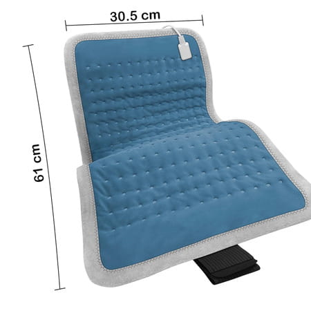 Addmax Orthopaedic Heating Pad - Xl Size Electric Heat Belt For Back Pain & Period Cramps
