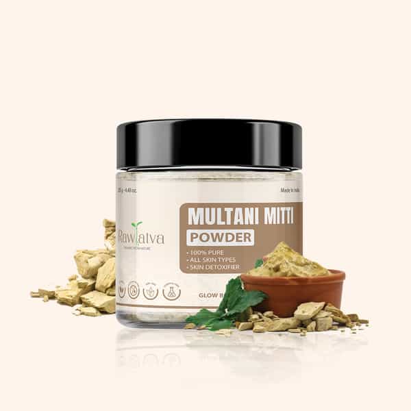 Rawtatva | Multani Mitti Powder For Skin | Controls Acne & Excess Oil - 125 Gm