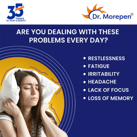 Dr. Morepen Sleep Tabs For Stress-Free Sleep & Calmness - 60 Veg Tablets Pack Of 2