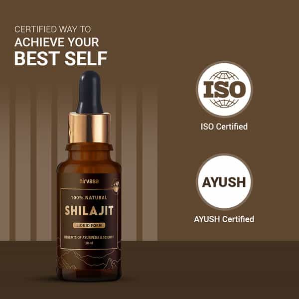 Nirvasa Pure Shilajit Liquid | Vigour And Vitality For Men ( 30 Ml)