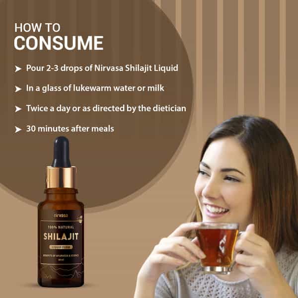 Nirvasa Pure Shilajit Liquid | Vigour And Vitality For Men ( 30 Ml)