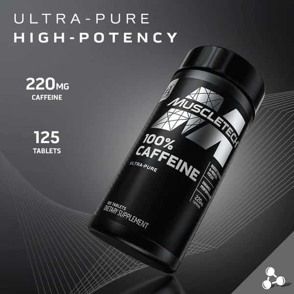 Muscletech 100% Caffeine 125 Tablet(S)