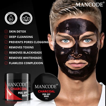 Mancode Charcoal Peel Off Mask 100Gm