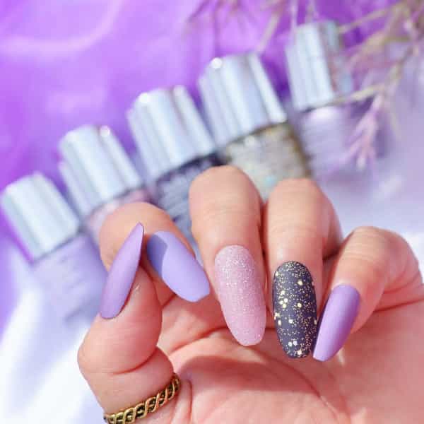 Debelle Gel Nail Lacquers Combo Set Of 5 Berrylicious Grapes Skittles - 40Ml (8Ml Each)