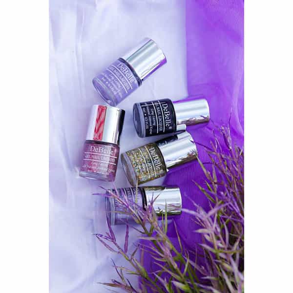 Debelle Gel Nail Lacquers Combo Set Of 5 Berrylicious Grapes Skittles - 40Ml (8Ml Each)