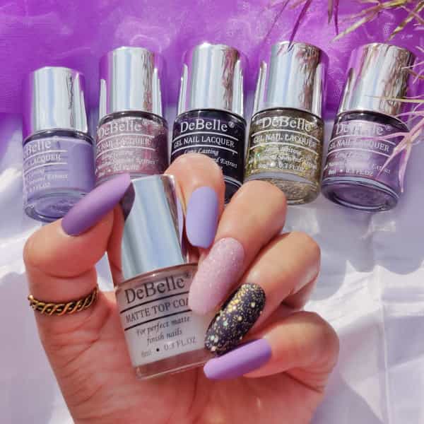 Debelle Gel Nail Lacquers Combo Set Of 5 Berrylicious Grapes Skittles - 40Ml (8Ml Each)