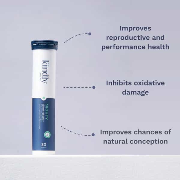 Mighty By Kindly His For Men's Wellness And Improving The Sperm Count | No Side Effects 30 Capsules