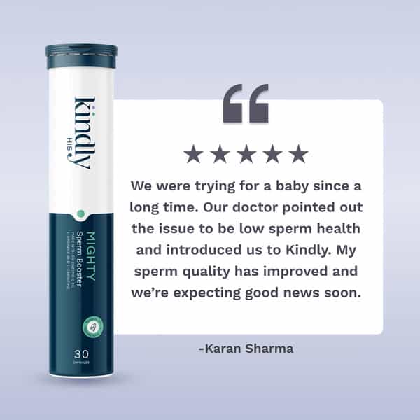 Mighty By Kindly His For Men's Wellness And Improving The Sperm Count | No Side Effects 30 Capsules
