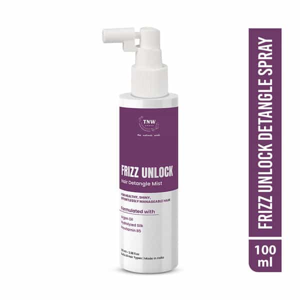 Tnw The Natural Wash Frizz Control Detangle Spray | Smooth & Manageable Hair 100 Ml