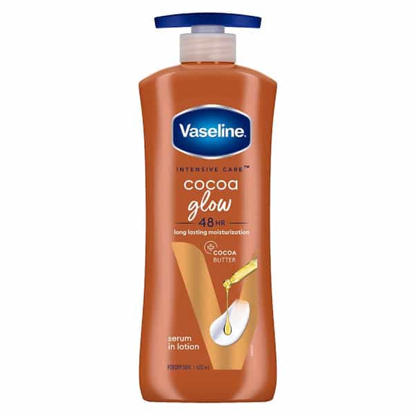 Vaseline Intensive Care Cocoa Glow Long Lasting Moisturization For Dry Skin Body Lotion 600Ml