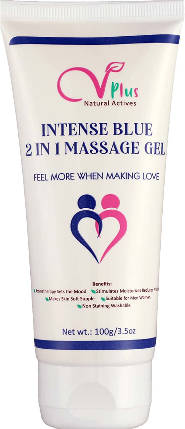 Vigini Cool Blue 2in1 Sensual Lubricant Lubricating Lube Long Lasting Performance Booster Gel 100ml