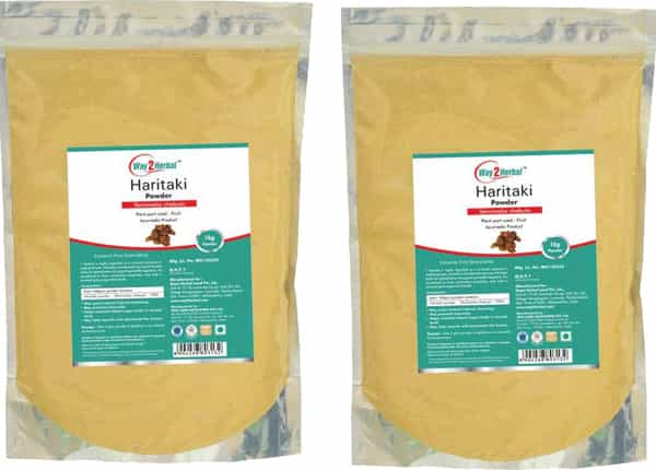 Way2herbal Haritaki Powder - 1 Kg Value Pack Of 2