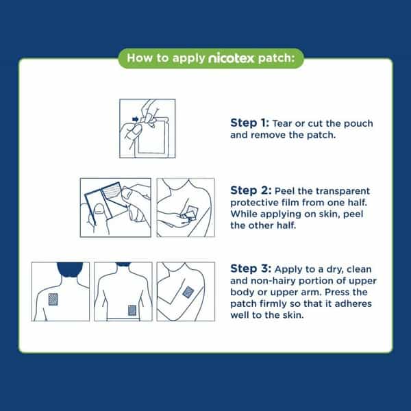 Nicotex Nicotine Patch 7Mg (7 Patches)|Helps Quit Smoking|