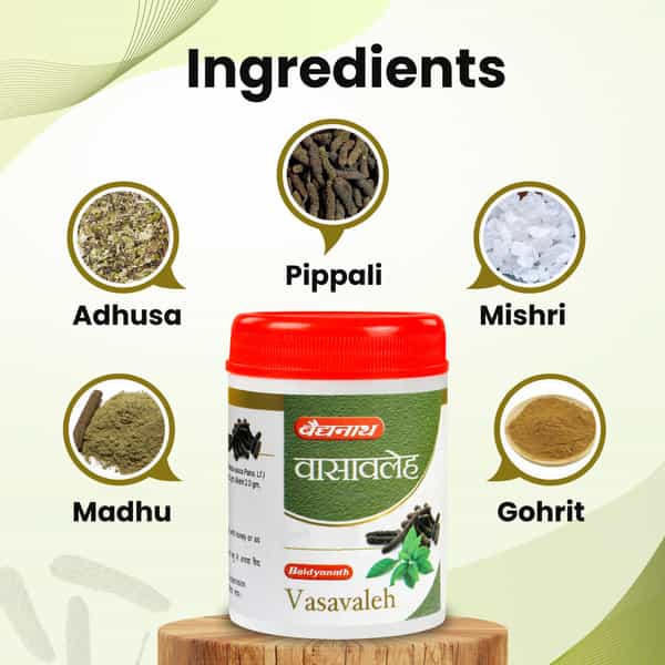 Baidyanath Ayurved Vasavaleh 120G | Cough | Cold & Respiratory Support