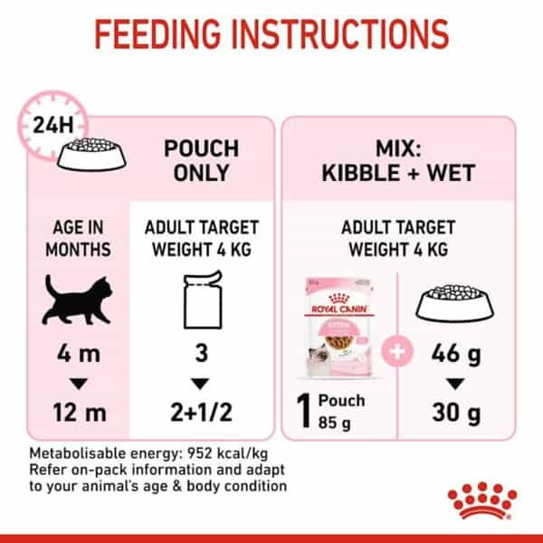 Royal Canin Kitten Gravy-Salsa-Sas Instinctive Pack | Variety Flavor | 12 X 85G