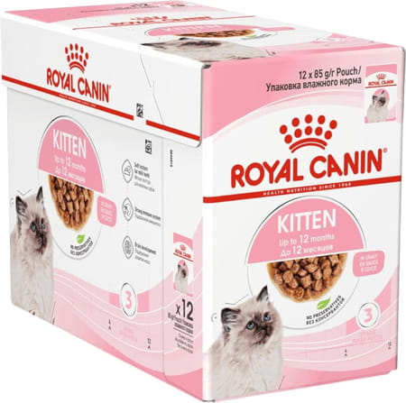 Royal Canin Kitten Gravy-Salsa-Sas Instinctive Pack | Variety Flavor | 12 X 85g
