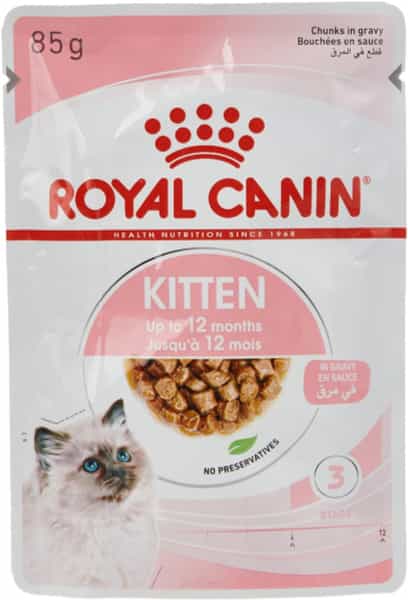 Royal Canin Kitten Gravy-Salsa-Sas Instinctive Pack | Variety Flavor | 12 X 85G