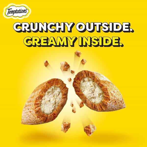 Temptations Crunchy Cat Treats | Tasty Chicken Flavour | 85 G (Pack Of 12)
