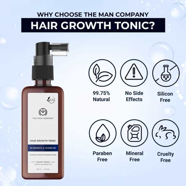 The Man Company Hair Growth Tonic | 3% Redensyl & Jojoba Oil - 100 Ml