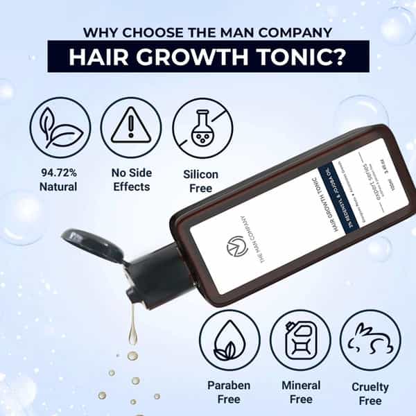 The Man Company Hair Growth Tonic | 3% Redensyl & Jojoba Oil - 100 Ml
