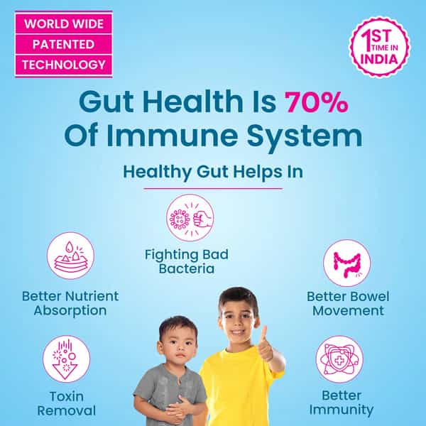 Morepen Intebact Insta 2Bn Cfu|Probiotics Supplement For Gut Health | Vanilla Flavour - 6 Sachets
