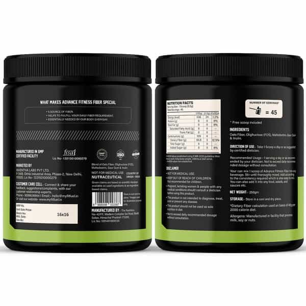 Myfitfuel Fitness Fiber | Unflavored | 250Gm