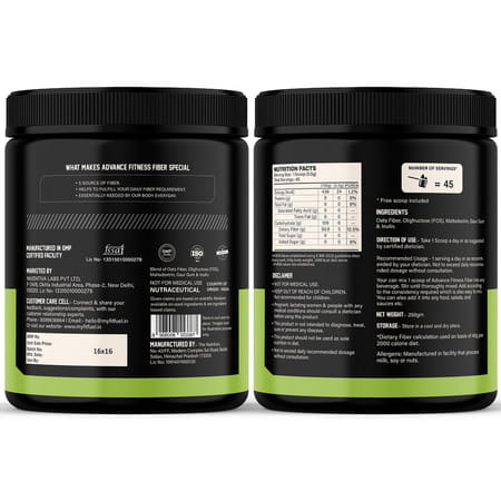 Myfitfuel Fitness Fiber | Unflavored | 250gm