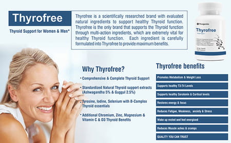 Trexgenics Thyrofree Multi-action Thyroid Support Veg Capsules - 60 Capsules