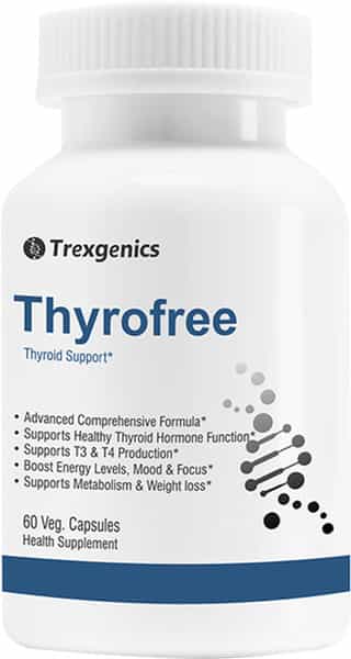 Trexgenics Thyrofree Multi-Action Thyroid Support Veg Capsules - 60 Capsules