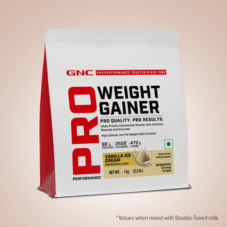 Gnc Pro Performance Weight Gainer | 1 Kg Vanilla Ice Cream