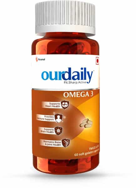 Ourdaily Omega 3-1000Mg - 60 Capsules