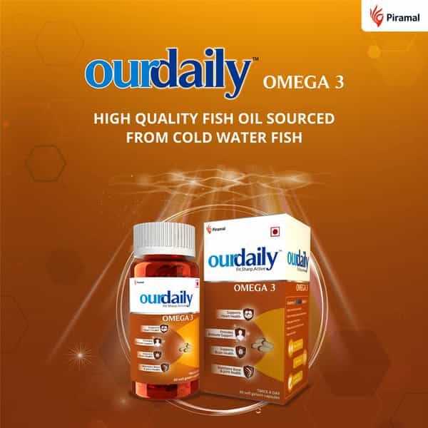 Ourdaily Omega 3-1000Mg - 60 Capsules