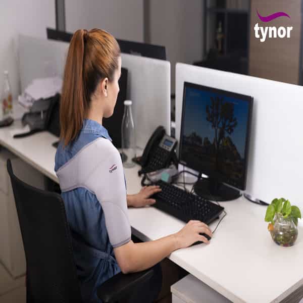 Tynor Cure Shoulder Support (Neoprene) | Grey | Universal Size - J 14