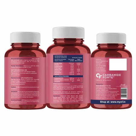 Carbamide Forte Coenzyme Q10 (Coq10) 200mg With Piperine 5mg 60 Capsules