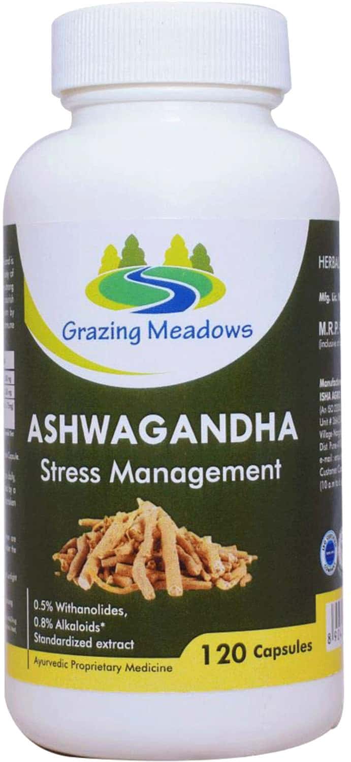 Grazing Meadows Ashwagandha - 120 Capsules (Pack Of 5)