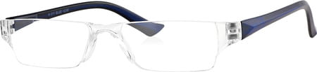 Klar Eye Rectangle Rimless Power Reading Glasses Men And Women Powers +1 To +3.50+1.75 Power Blue