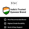 Klar Eye Rectangle Rimless Power Reading Glasses Men And Women Powers +1 To +3.50+1.75 Power Blue