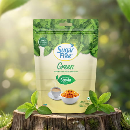 Sugar Free Green Sweetener With Natural Stevia - 400 G Pouch