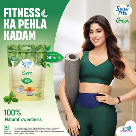 Sugar Free Green Sweetener With Natural Stevia - 400 G Pouch