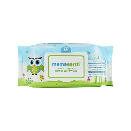Mamaearth Organic Bamboo Baby Wipes (4 X 72) Box Of 288