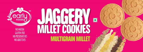 Early Foods Pack Of 6 - Multigrain Millet Jaggery Cookies