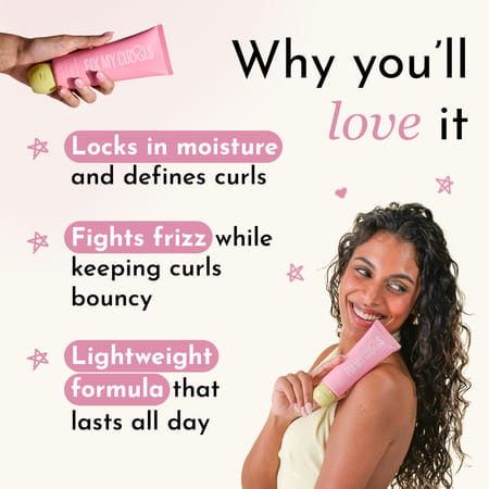 Fix My Curls Defining Hair Gel For Curly & Wavy Hair - 50g