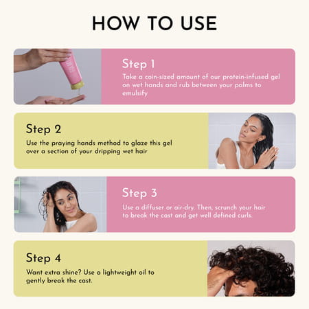 Fix My Curls Defining Hair Gel For Curly & Wavy Hair - 50g