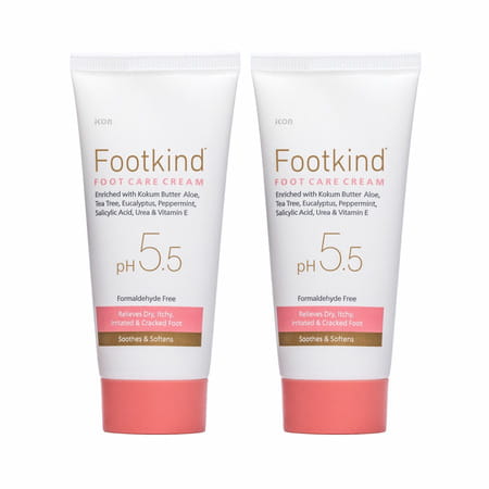 Footkind Foot Care Cream 60 Gm | With Aloe | Cocoa Butter & Coconut Oil (Pack Of 2)