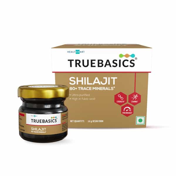 Truebasics Shilajit Resin | With 80+ Trace Minerals | For Immunity | 10 G