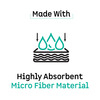 Mcaffeine Micro Fiber Hair Wrap - Quickly Dries Hair Reduces Frizz & Prevents Hair Damage