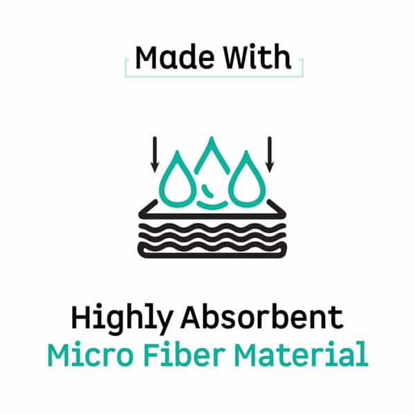 Mcaffeine Micro Fiber Hair Wrap - Quickly Dries Hair Reduces Frizz & Prevents Hair Damage